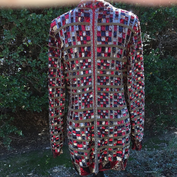 X by NBD Holiday sequins covered and beaded dress  Beautiful  wear - Picture 5 of 10